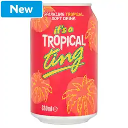 Morrisons Ting Tropical Soda Carbonated Tropical Juice offer