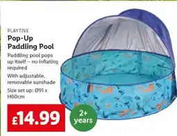 Lidl Pop-Up Paddling Pool offer