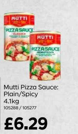 Bestway Mutti Pizza Sauce Plain - Spicy offer
