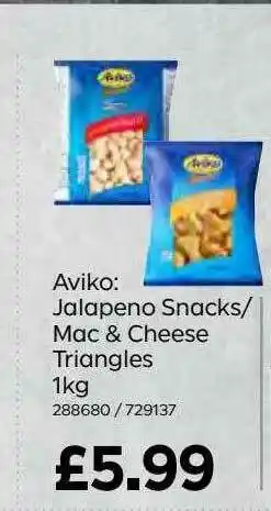 Bestway Aviko: Jalapeno Snacks - Mac & Cheese Triangles offer