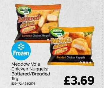 Bestway Meadow Vale Chicken Nuggets: Battered - Breaded offer