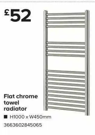 TradePoint Flat Chrome Towel Radiator offer