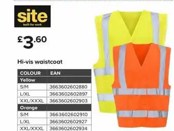 TradePoint Hi-vis Waistcoat offer