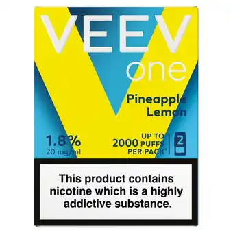 Morrisons Veev One Pineapple Lemon 1.8% Veev One Pod 21g offer