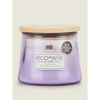 Asda Eco Wix Ombre Bluebells and Lavender Small Jar Candle offer