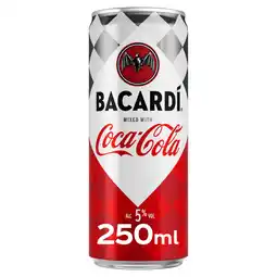 Iceland Bacardi & Coca-Cola 250ml Pre-Mixed Can offer