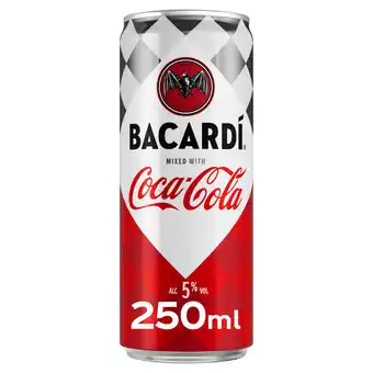 Iceland Bacardi & Coca-Cola 250ml Pre-Mixed Can offer