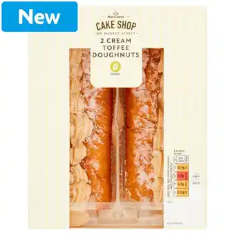 Morrisons Morrisons 2 Cream Toffee Doughnuts offer