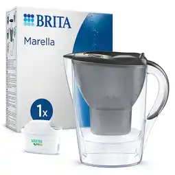 Morrisons BRITA Marella Water Filter Jug Graphite (2.4L) offer