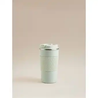 Asda George Home Sage Green Metal Travel Mug 400ml offer