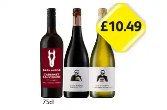 Londis Dark Horse Cabernet Sauvignon, Greasy Fingers Luscious Red, Big Buttery Chardonnay offer