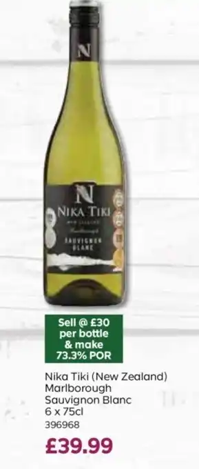 Bestway Nika Tiki (New Zealand) Marlborough Sauvignon Blanc offer