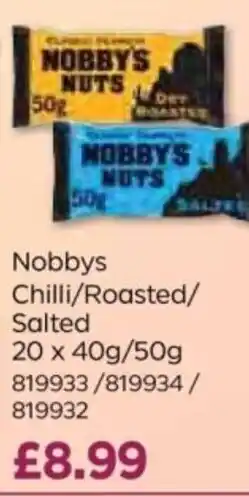 Bestway Nobbys Chilli/Roasted/ Salted offer