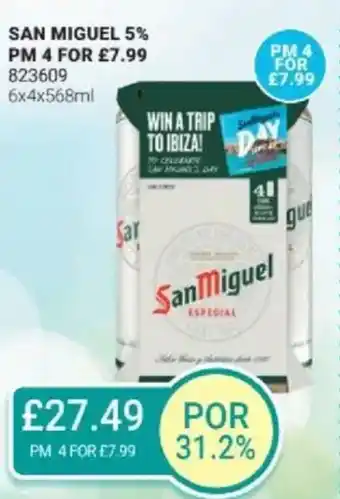 Bestway SAN MIGUEL 5% offer
