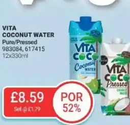 Bestway Vita coconut water pure/pressed offer