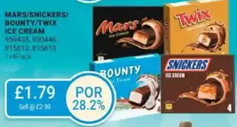 Bestway MARS/SNICKERS/ BOUNTY/TWIX ice Cream offer