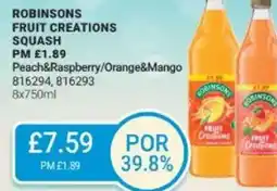 Bestway Robinsons fruit creations squash offer