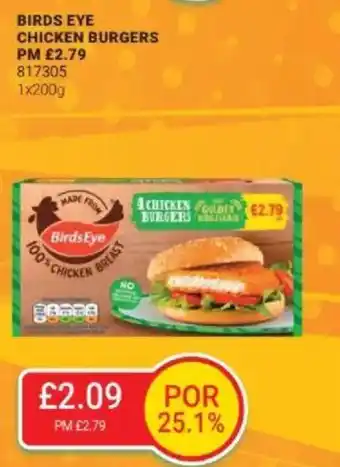 Bestway BIRDS EYE Chicken burgers offer