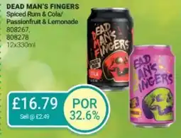 Bestway DEAD MAN'S FINGERS Spiced Rum & Cola/ Passionfruit & Lemonade offer