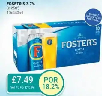 Bestway FOSETR'S 3.7% offer