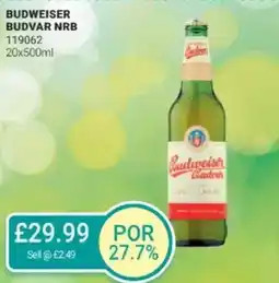 Bestway Budweiser budvar nrb offer