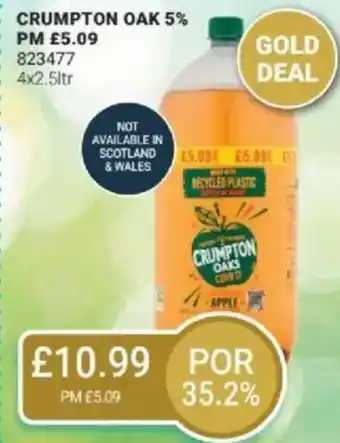 Bestway CRUMPTON Oak 5% offer