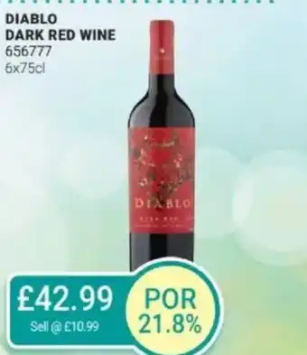 Bestway Diablo dark red wine offer