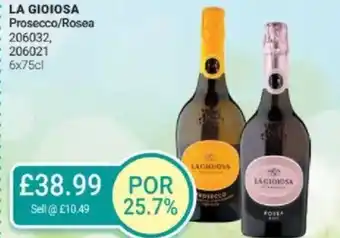 Bestway LA GIOIOSA Prosecco/Rosea offer