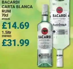 Bestway BACARDI Carta blanca rum offer
