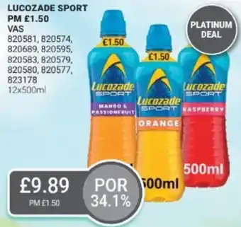 Bestway LUCOZADE SPORT offer