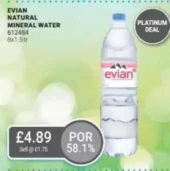 Bestway EVIAN Natural mineral water offer