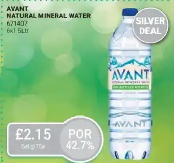 Bestway AVANT Natural mineral water offer