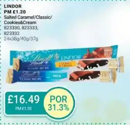 Bestway LINDOR Salted Caramel/Classic/ Cookies&Cream offer