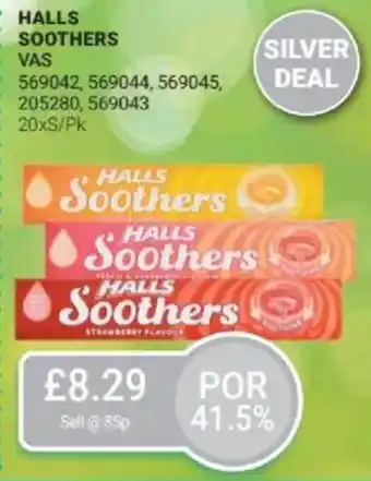 Bestway HALLS Soothers offer