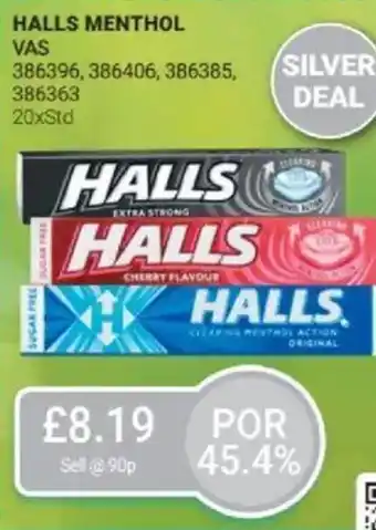 Bestway HALLS Menthol offer