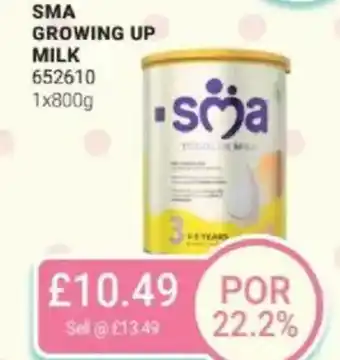 Bestway Sma growing up milk offer
