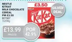 Bestway NESTLE Kitkat milk chocolate cereal offer
