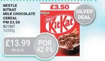 Bestway NESTLE Kitkat milk chocolate cereal offer
