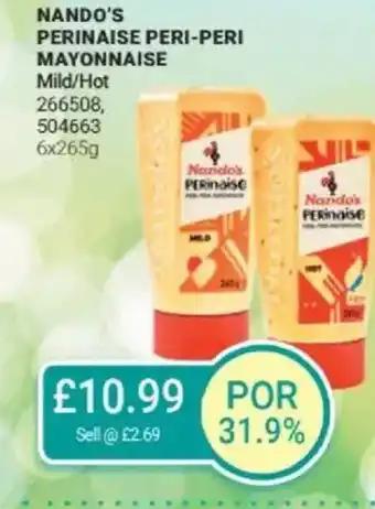 Bestway NANDO'S Perinaise peri-peri mayonnaise offer