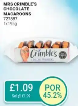 Bestway Mrs crimble's chocolate macaroons offer