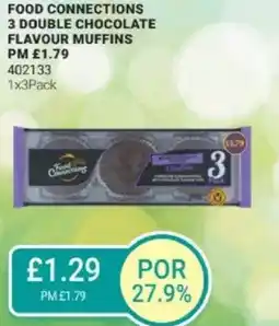 Bestway Food connections 3 double chocolate flavour muffins offer
