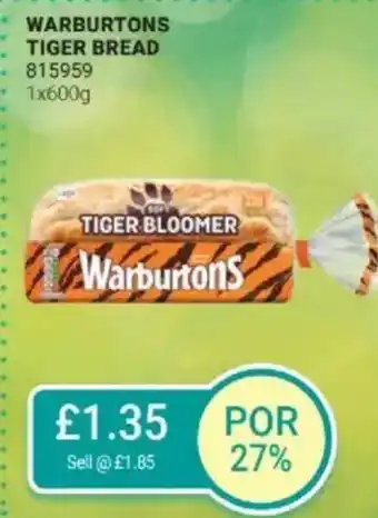 Bestway WARBURTONS Tiger bread offer