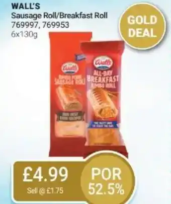 Bestway WALL'S Sausage Roll/Breakfast Roll offer