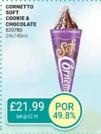Bestway Cornetto soft cookie & chocolate offer