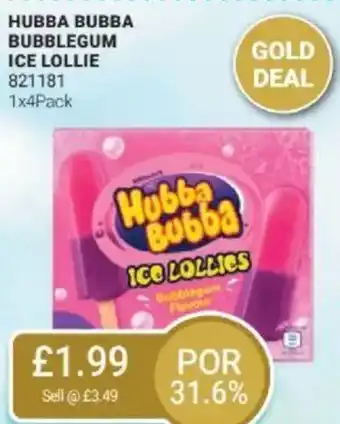 Bestway HUBBA BUBBA Bubblegum ice lollie offer