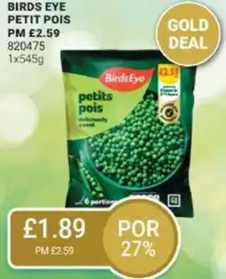 Bestway Birds eye petit pois offer