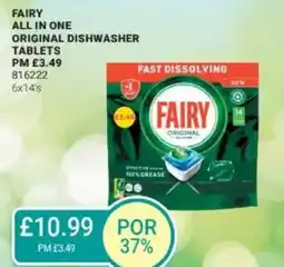 Bestway FAIRY All in one original dishwasher tablets offer