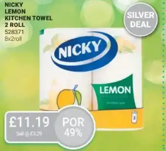 Bestway NICKY Lemon kitchen towel offer