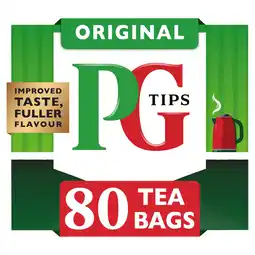 Iceland PG Tips 80 Original Tea Bags 232g offer