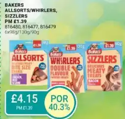 Bestway BAKERS Allsorts/whirlers, sizzlers offer